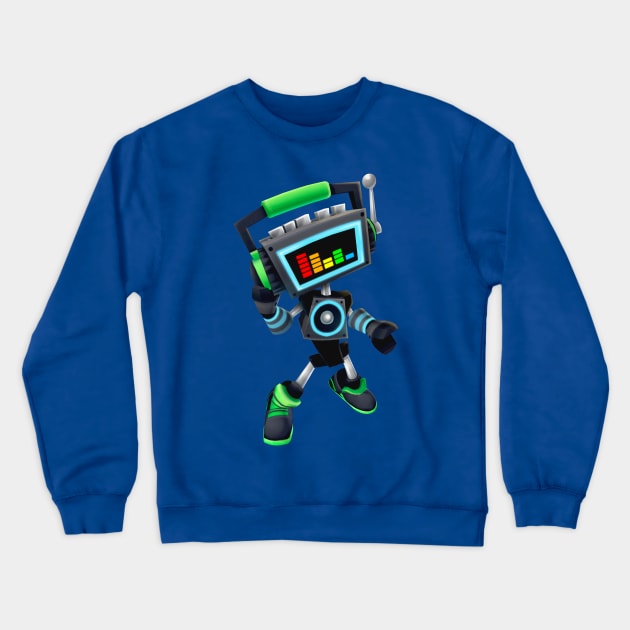 Beach Buggy Racing 2 BeatBot Crewneck Sweatshirt by Vector Unit